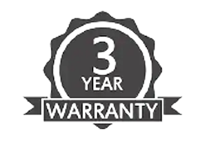 3 year warranty logo