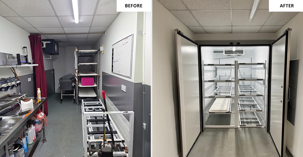 Bespoke Mortuary Storage and Refrigeration Upgrade