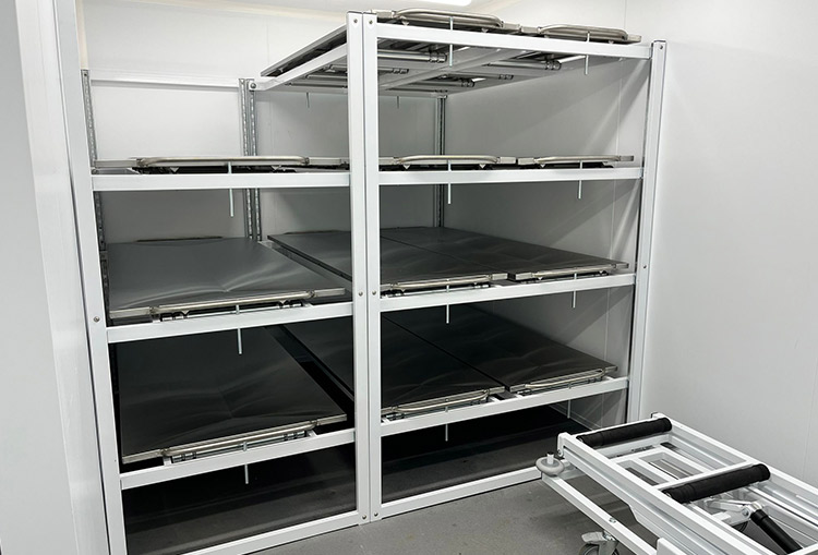 Double width adjustable racks