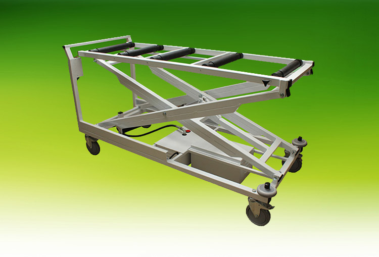 Electric embalming trolley