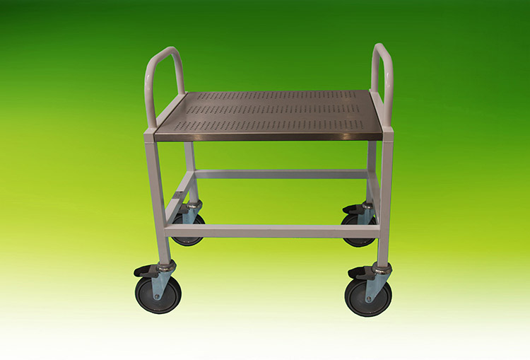 Small remains cooling trolley